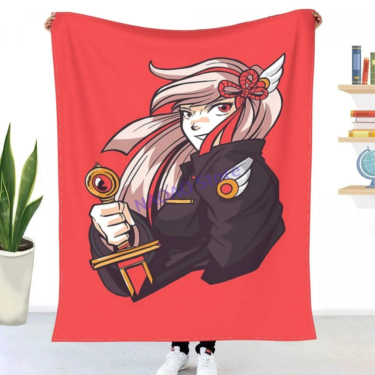 

ANIME GIRL SWORD Throw Blanket Sheets on the bed Blankets on the sofa Decorative lattice bedspreads Happy nap for children