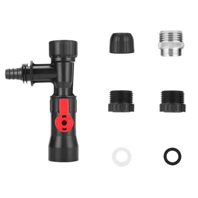 

Plastic Aquarium Water Changer 3-Way Faucet Type Water Changer Fish Tank Cleaning Tool Garden Splitter Connector Distributor