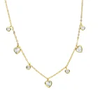 2018 подарок на день Святого Валентина, подарок для влюбленных, подарок для девушки, сердце с кубическим цирконием, искрящееся сердце, очаровательное Серебряное колье, изящное модное ожерелье