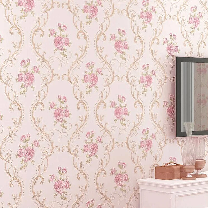 Papel де parede. Деревенские обои для спальни нетканые с цветами гостиной|wallpaper roses|papel