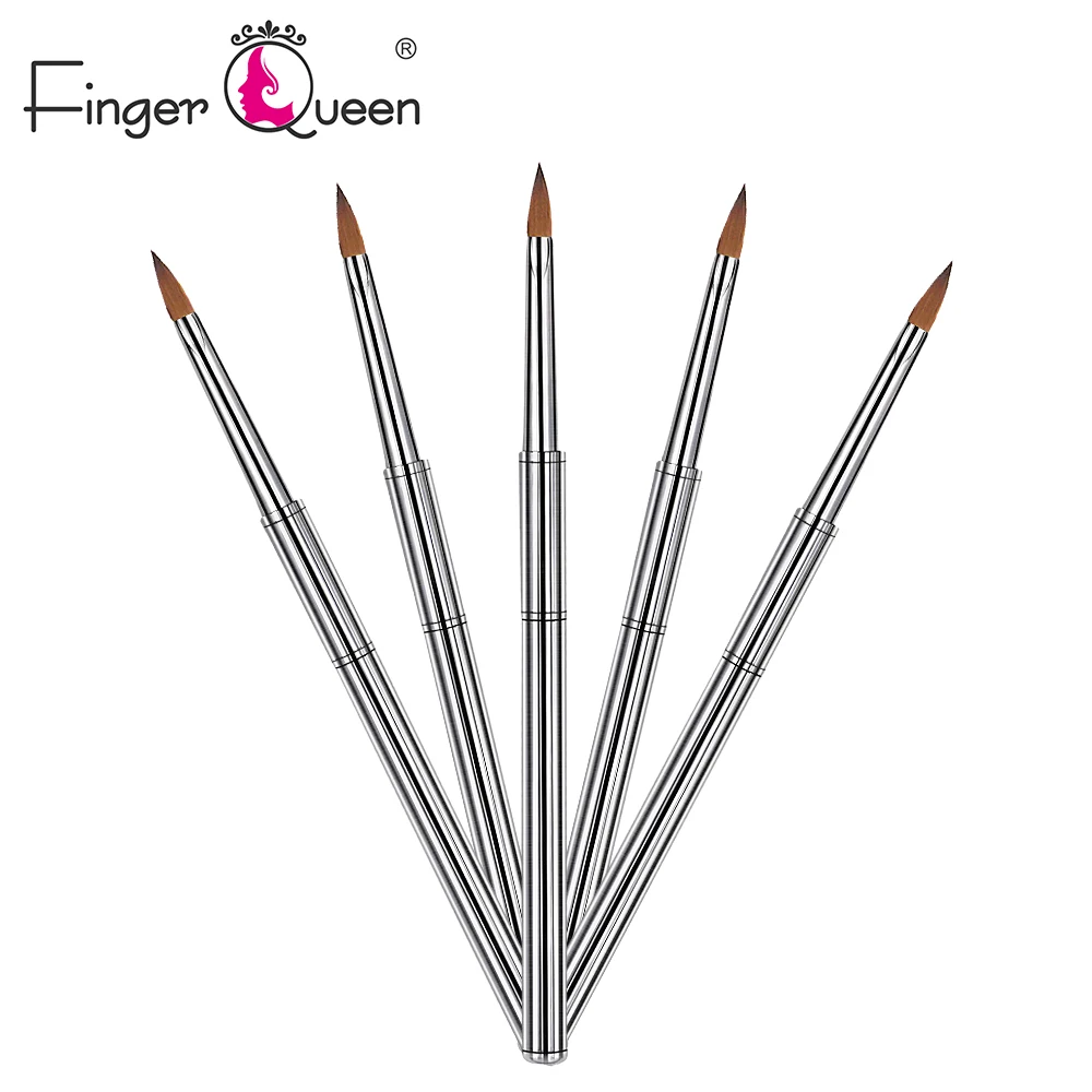 

kolinsky Brush 100% Natural Art Brushes For Nail Design Flower Carving Drawing Brushes Nail Art Salon Painting Tools