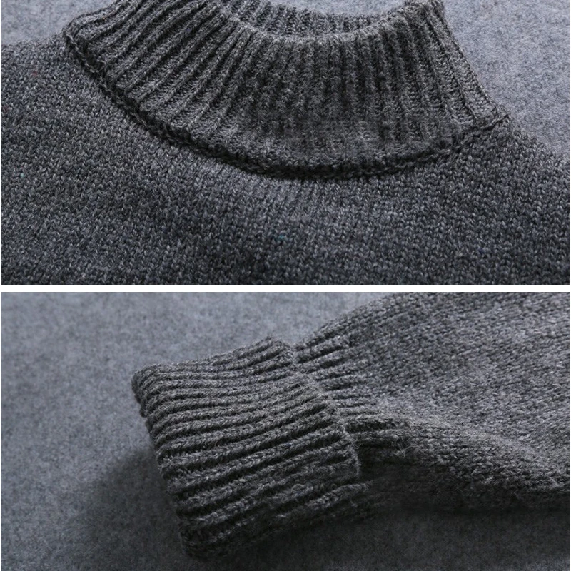 Новинка 2020 осенне-зимний свитер с высоким воротником вязаная одежда Женский