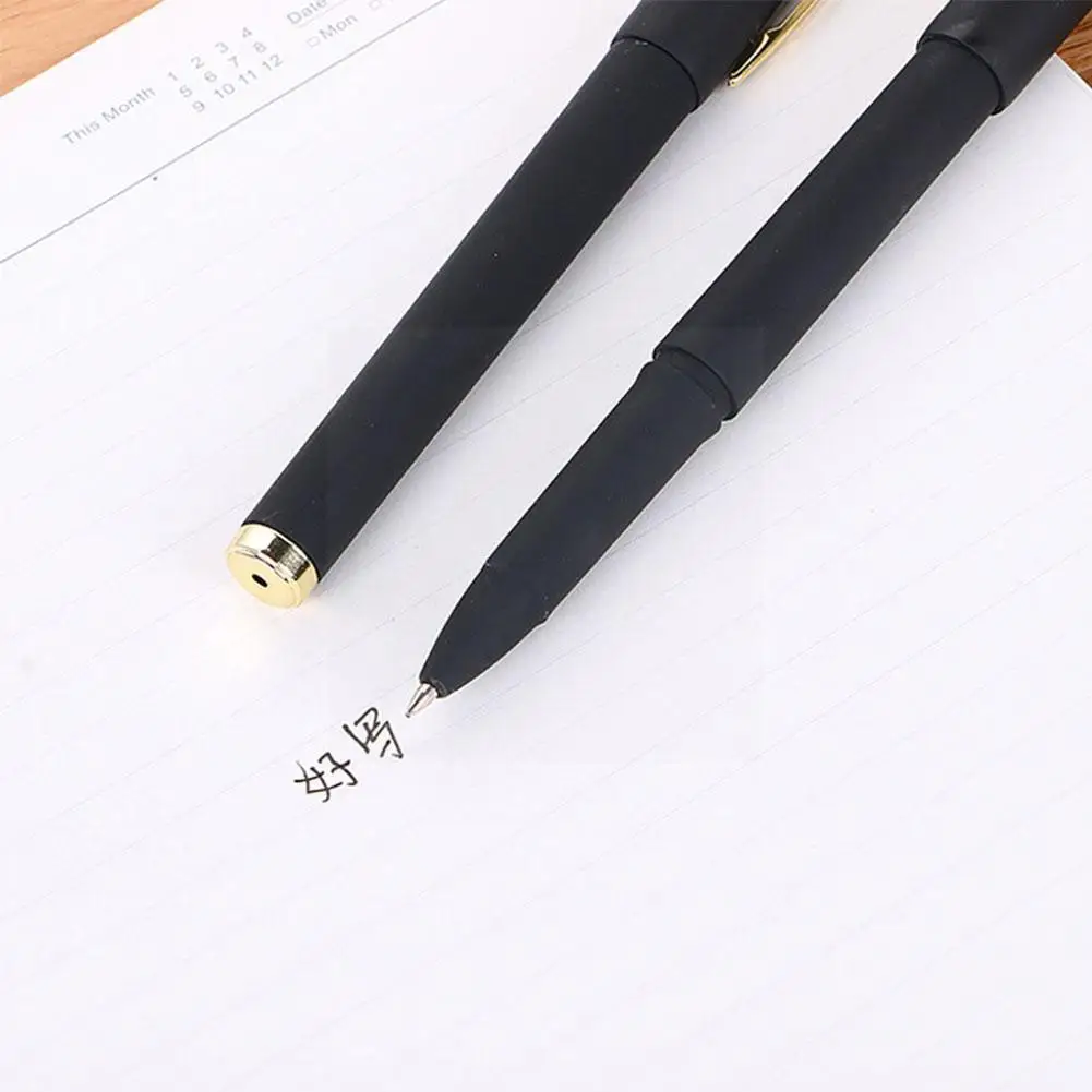 

Frosted Large-capacity Ink Gel Pen Black 0.5 Mm Bullet-type Stationery Writing Signature Nib School Business Office Pen Wri H5z3