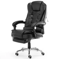 office computer chaise desk boss massage chair footrest armrest pu leather adjustable reclining gaming chair sillas de oficina