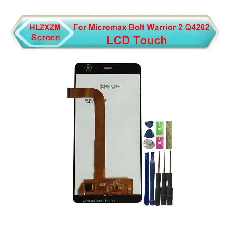 5 0 дюймов для Micromax Bolt Warrior 2 Q4202 ЖК дисплей с фотомодулем золотой серый|Экраны