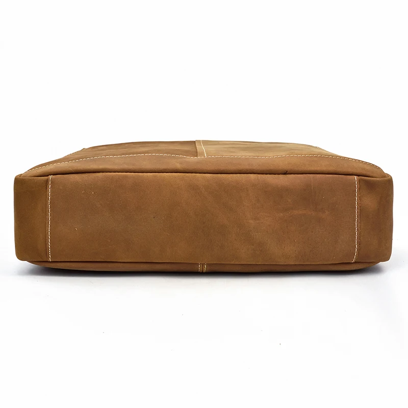 Сумка мессенджер MAHEU Мужская из натуральной кожи с двойной молнией|Мужские