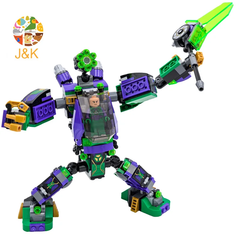76097 455 шт Супер Герои серии Lex Luthor мех вынос строительные блоки игрушки для детей