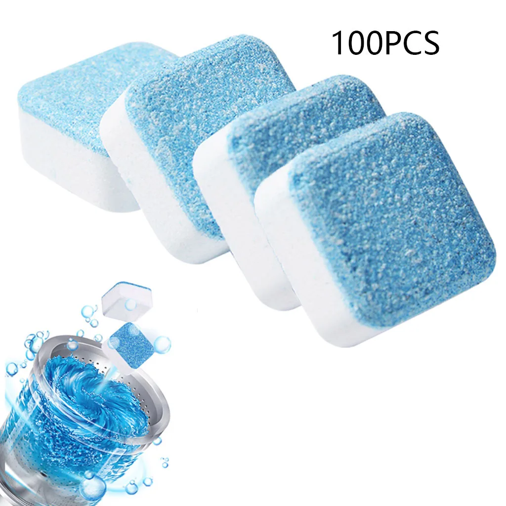 10/100pcs Washing Machine Cleaner Washer Cleaning Laundry Soap Detergent Effervescent Tablet Deodorant For Home | Дом и сад