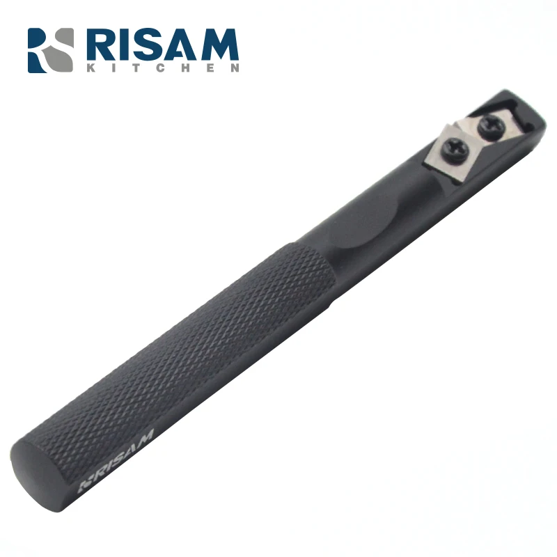RISAMSHA-afilador de cuchillos portátil para exteriores, herramienta para afilar cuchillos de carburo, RO005, novedad