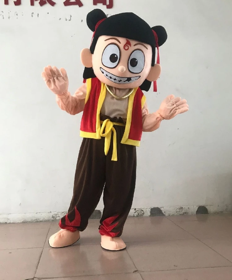 

Nezha mascot Costume Doll Clothes Cartoon Costume Prop Headgear for Halloween Christmas Party Masquerade Anime Shows