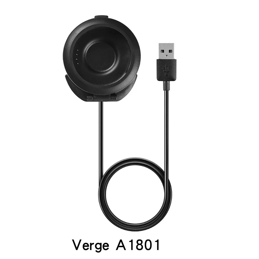 For verge A1801 Зарядное устройство USB док-станция для Xiaomi AMAZFIT Pace/Bip A1608/A1607/A1702/A1712/A1807/A1913/stratos 2/GTR 42 мм 47 мм зарядное устройство для часов - Цвет: For verge A1801