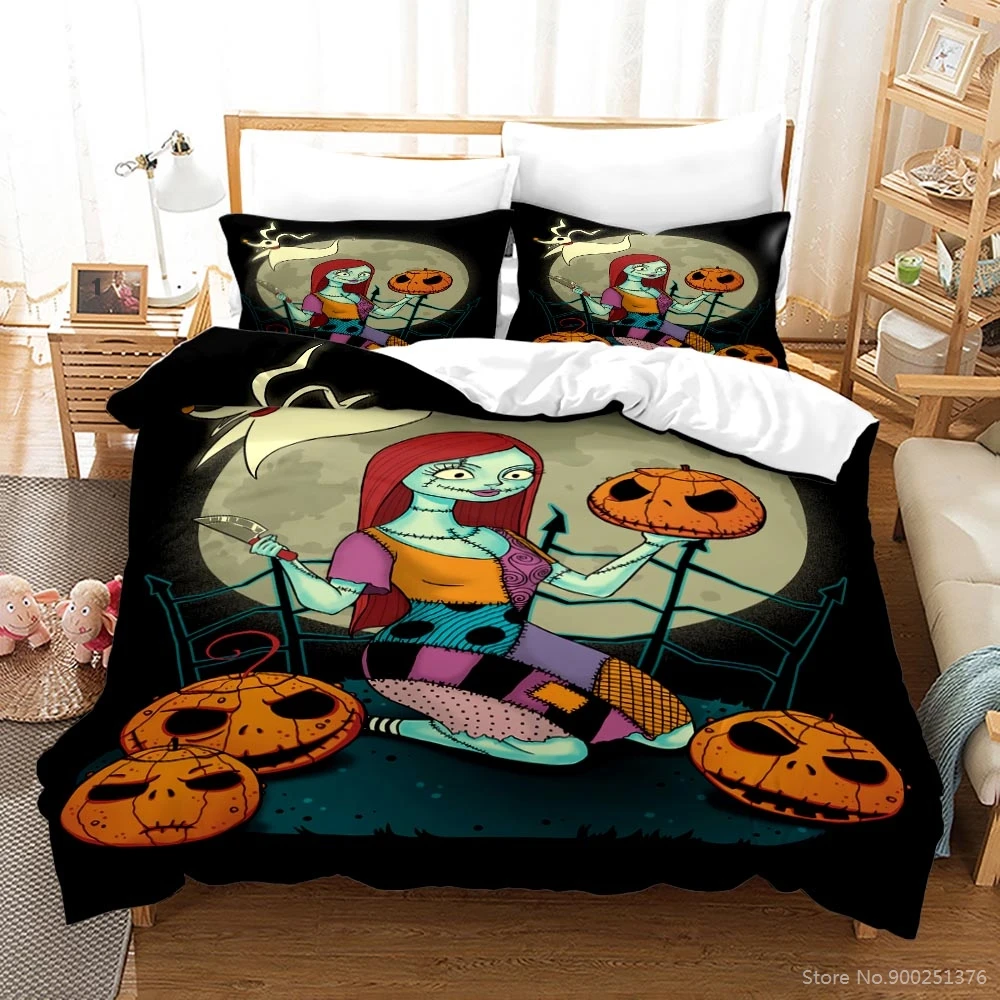 

The Nightmare Before Christmas Bedding Set Sally 3D Printed Duvet Cover Set Quilt Cover with Pillowcase Set Twin Full Queen King