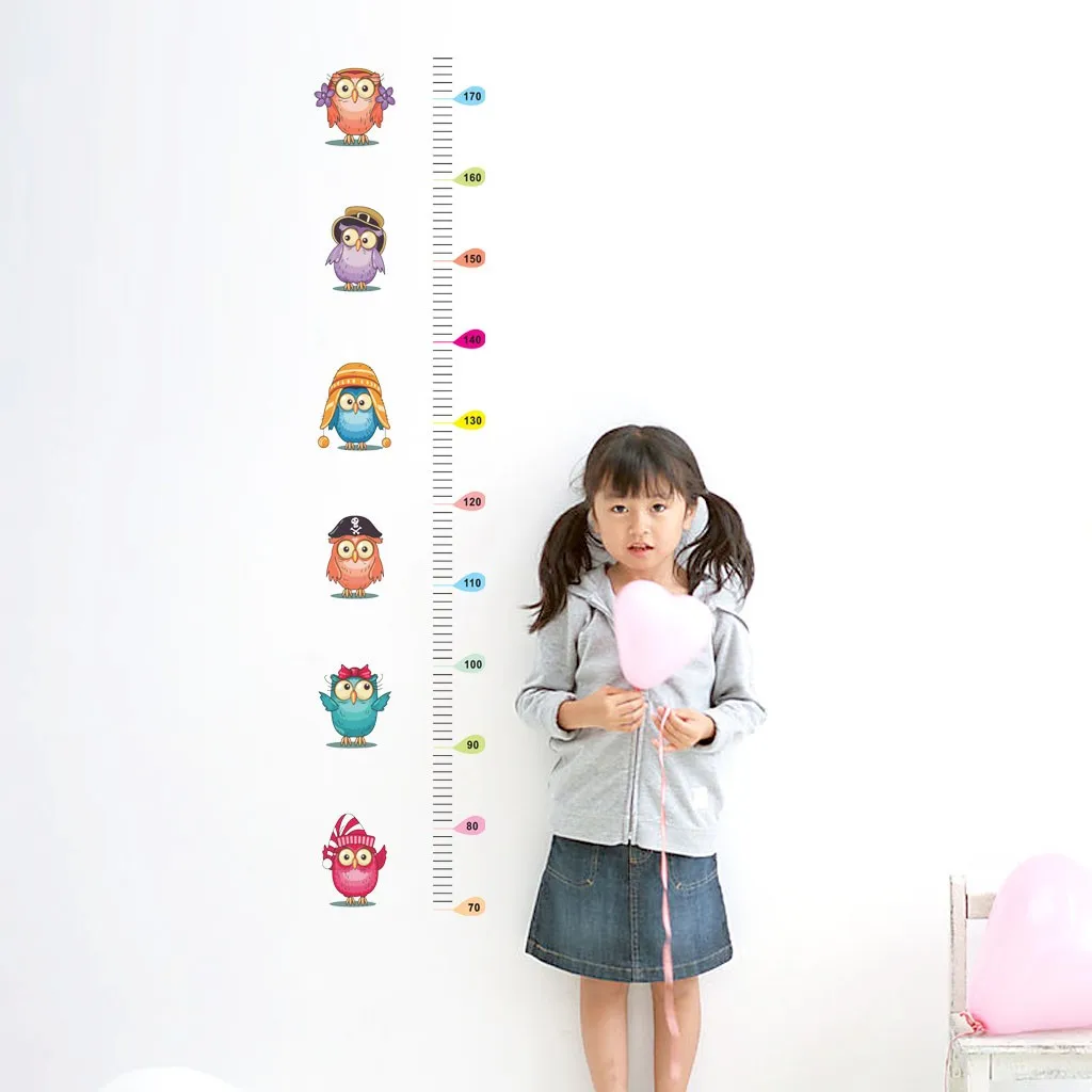 1 шт. детская Настенная Наклейка с изображением совы диаграмма роста домашний