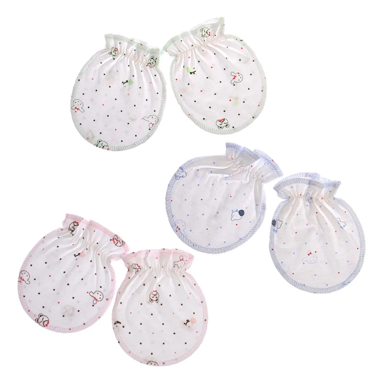 

1 Pair Fashion Baby Anti Scratching Gloves Newborn Protection Face Cotton Scratch Mittens