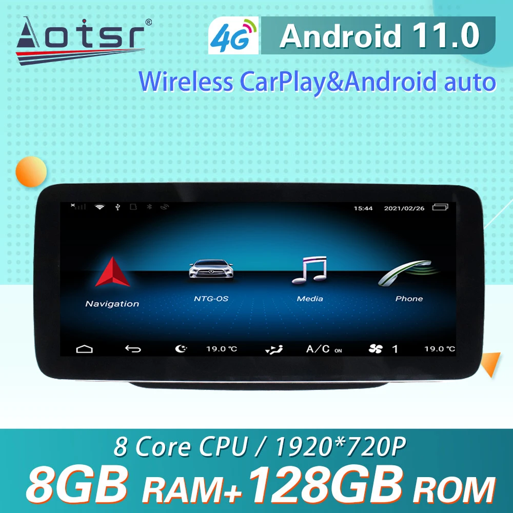Автомобильная магнитола для Mercedes Benz B Class W246 B200 B180 B220 B260 2010-2019 Android GPS-навигация