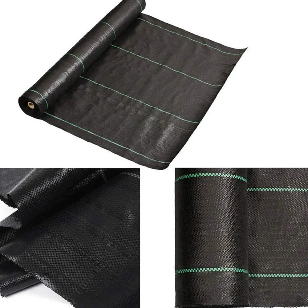 Landscape Fabric Weed Barrier Ground Cover Garden Mats for Weeds Block in Raised Garden Bed 0.5mx200m