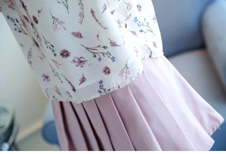 

Ruffle Tied Neck Bow flower print Blouse Women O collar Sleeveless Sexy Top 2020 Summer Sheer Night Out Blouse 803B3