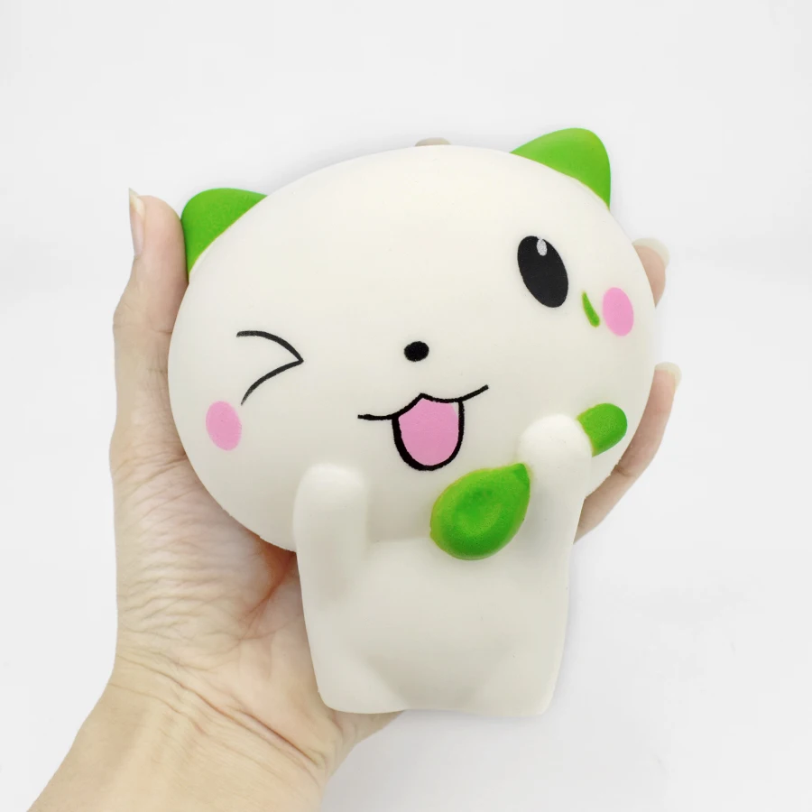 Cartoon Cat Squishy Toys for Children Jumbo Cute Animal Slow Rebound Squishies Anti stress Educational Toy Gifts Home Decoration | Игрушки и