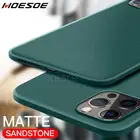 Матовый тонкий чехол с мягким песчаником для iPhone 12 Pro Max XR XS 8 7 6s 6 Plus SE 2 2020 12 Mini 11 Pro Max, тонкая задняя крышка