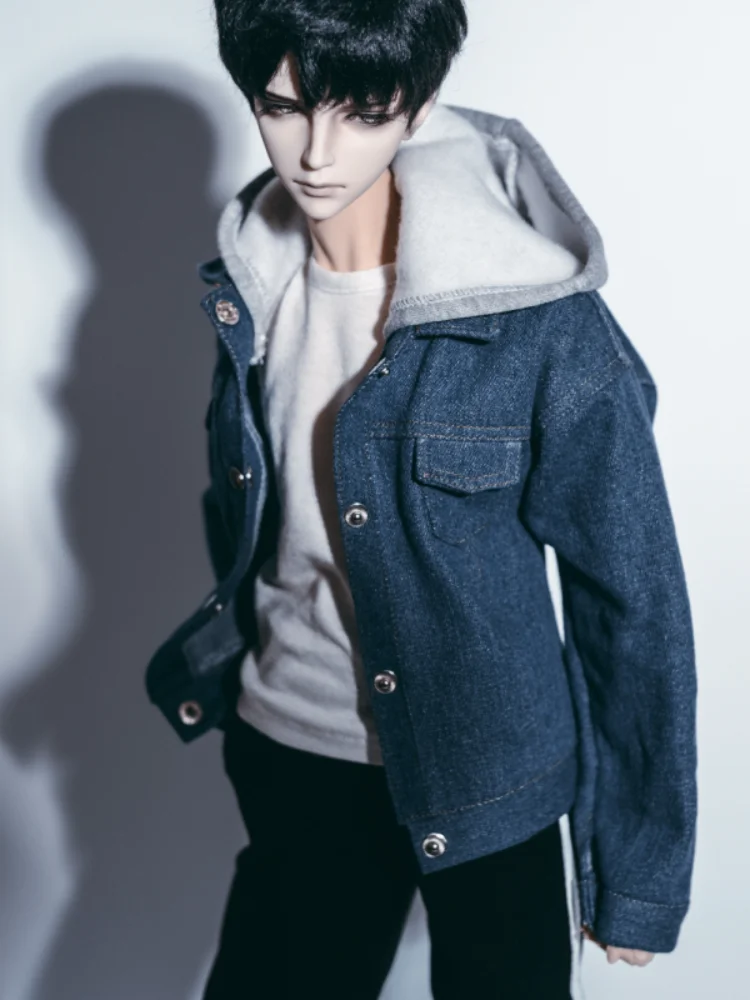 

Одежда для куклы BJD пальто с капюшоном джинсовая куртка пальто Съемная шапка для 1/3 1/4 SD MSD SD10 SD17 дядя POPO68 SSDF кукла размер bjd пальто