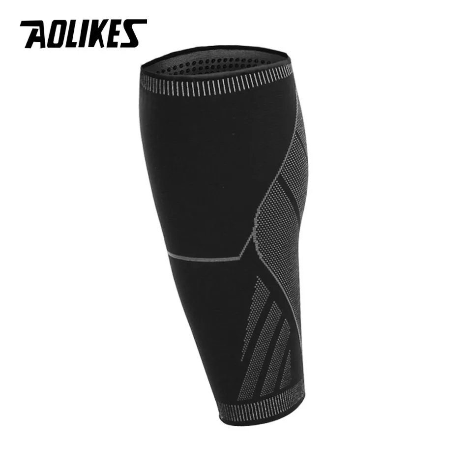 1pcs Противоскользящие Спортивные Компрессионные ножные рукава баскетбольные футбольные поддержка икр беговые щитки велосипедные гетры Защита от солнца УФ - Цвет: 1pcs