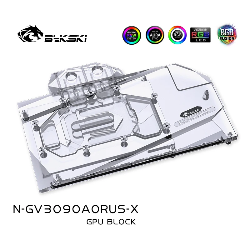 

Bykski GPU Water Cooling Block For GIGABYTE Geforce RTX 3090 AORUS 24G ,3080 10G, With Back Plate Watercooler,N-GV3090AORUS-X