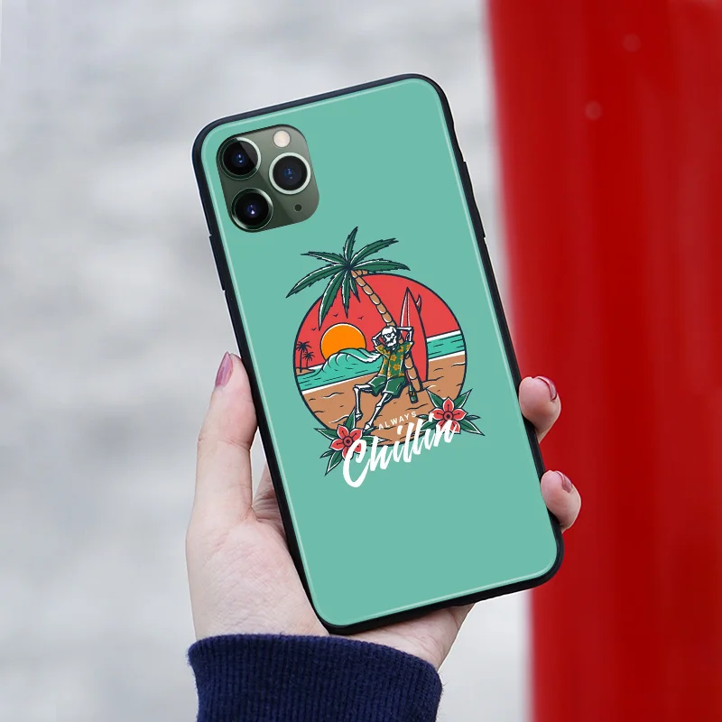 summer chill aesthetic collage for iphone 6 6s 7 8 plus x xr xs 11 pro max soft silicone phone case cover shell free global shipping
