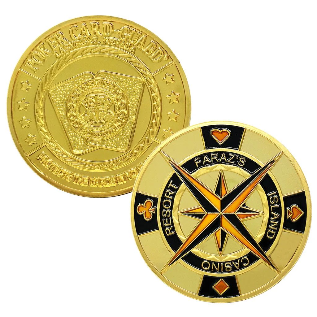 

Resort Farazs Island Casino Collection Badge Las Vegas, USA Pointer Commemorative Coins Poker Card-guard Lucky Specie
