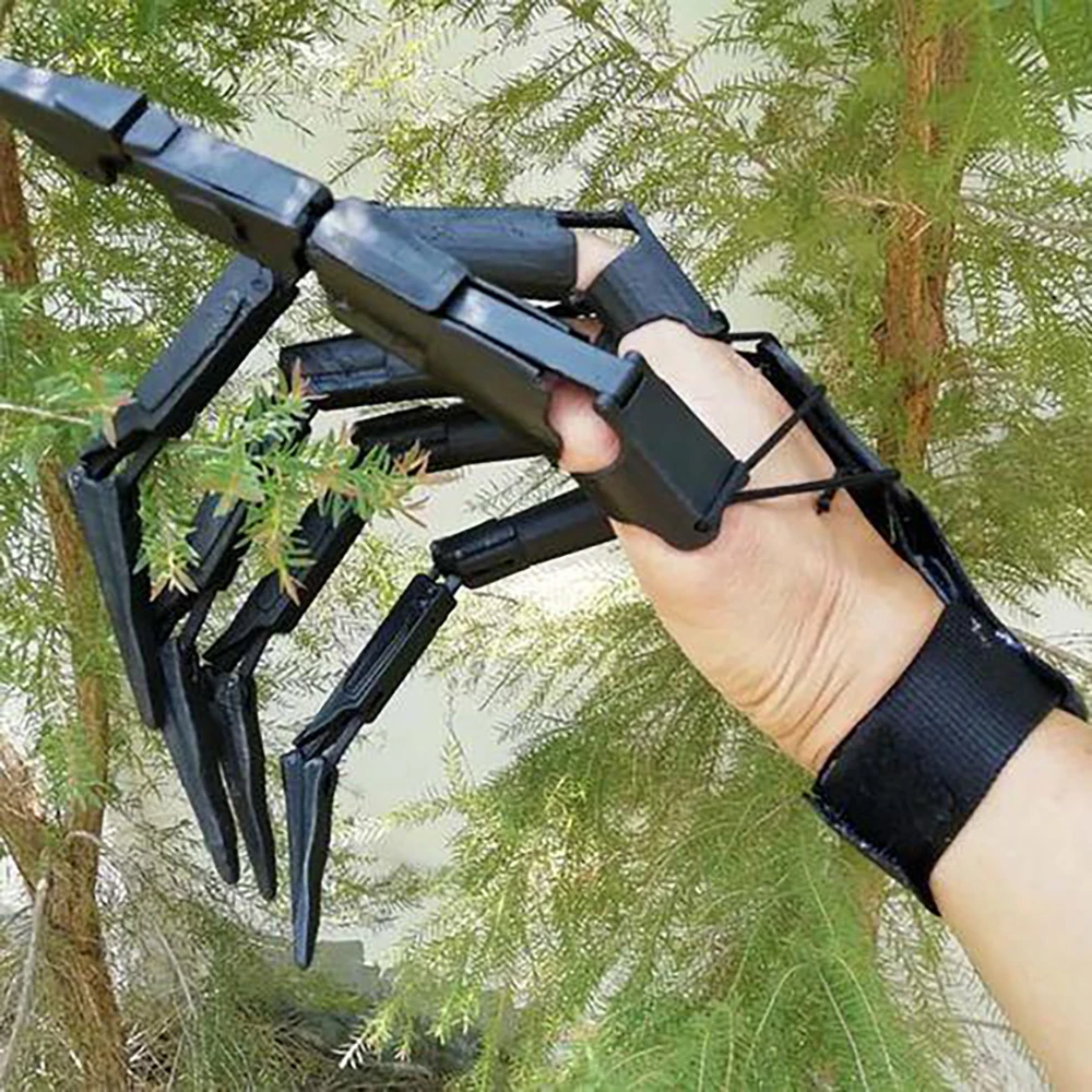 

Halloween Decoration Articulated Fingers Flexible Joint Finger Halloween Party Cosplay Costume Props Horror Ghost Claw Gloves