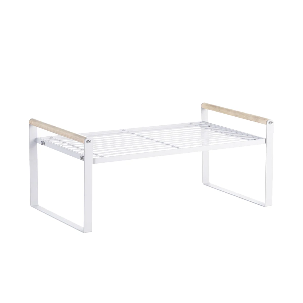 Полка для хранения кухни расширяемый Штабелируемый шкафчик полка органайзер с