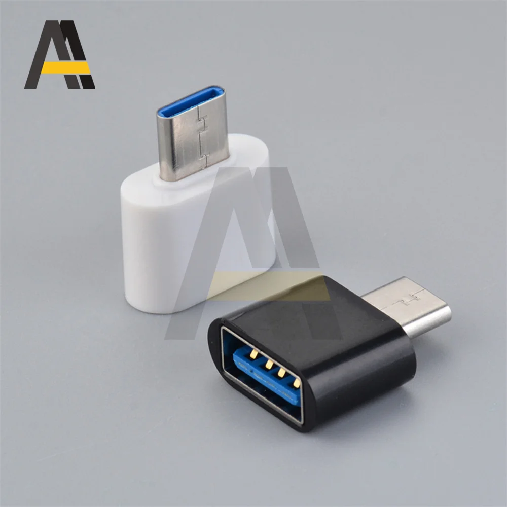 Переходник OTG с Type C на USB для мобильных телефонов Huawei Xiaomi Samsung Android Mini Type-C USB-C