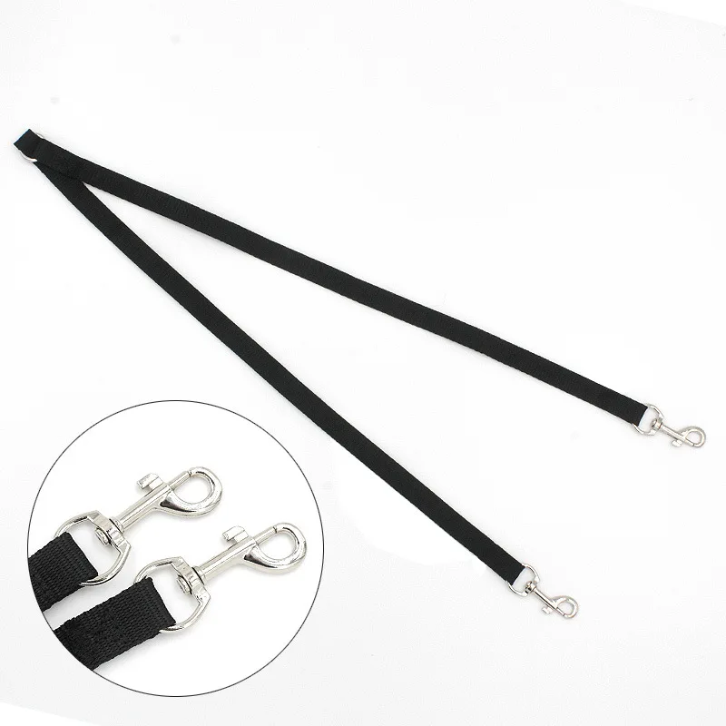 

Pet Harness Double Strap Leash Traction Rope Nylon Double-end Lead Safety For Two Dogs Cats 90CM Length