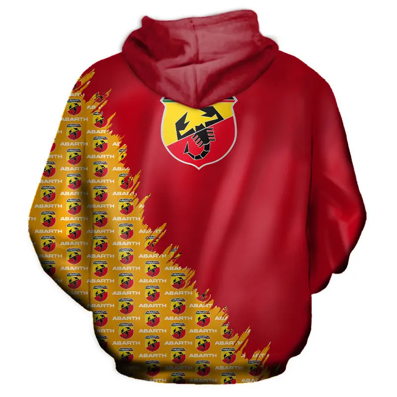 

2021 New Fashion Car Logo ABARTH 3D Logo Printed Spring Autumn Men's Hoodies Men's Clothes Pullovers Casual Sportswear