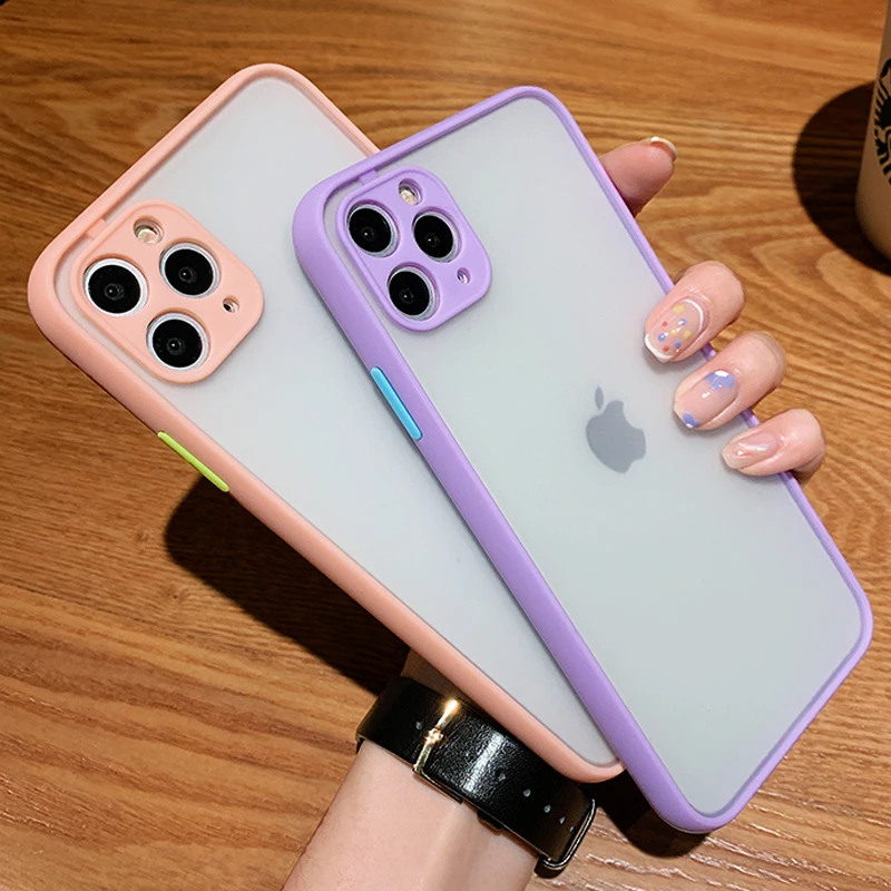 Матовый чехол для iPhone 12 11 Pro Max SE 2020 X XS XR 7 8 Plus iPhoneXR защитный силиконовый