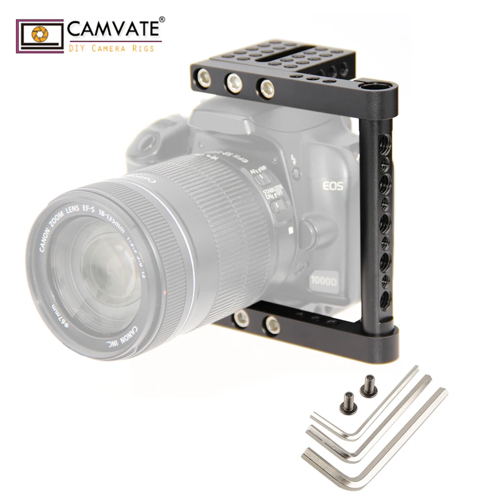 Камера CAMVATE Rig для Canon 7D MarkII 5D MarkIII 60D 70D/Nikon D7000 D7100 D7200 D300S D610/Sony A99 GH4 GH3 GH2|fotografia