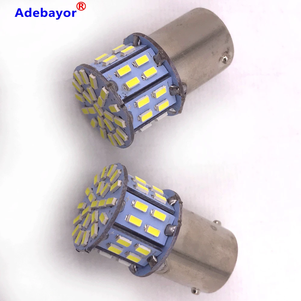 6 шт. супер яркий BA15S 1156 P21W 50SMD Led 1206 12V 3014 автомобильный тормоз светильник