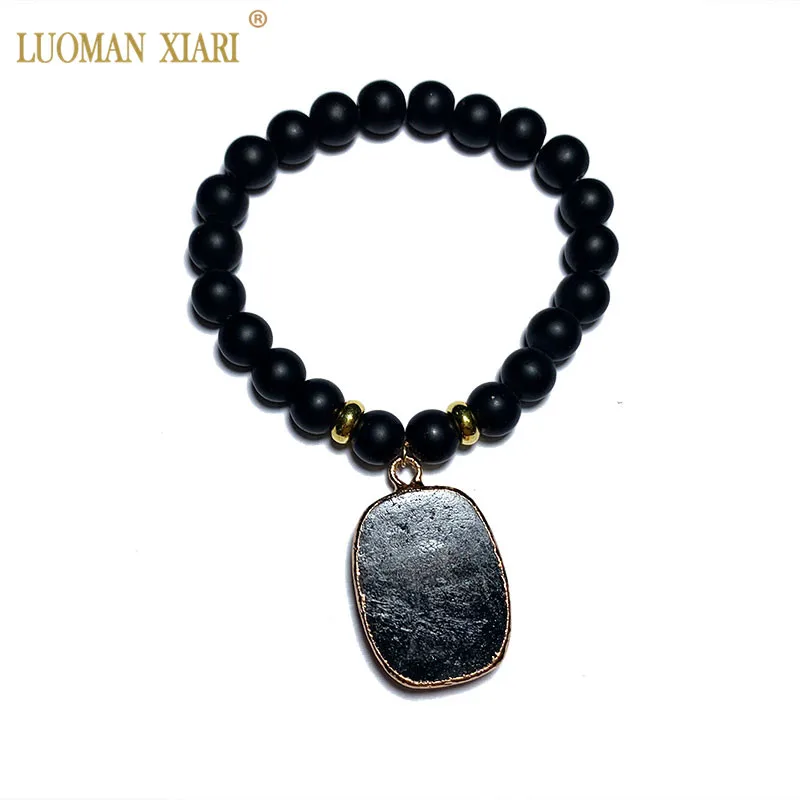 Оригинальный DIY браслет с подвеской из 100% натурального камня Хрустальный