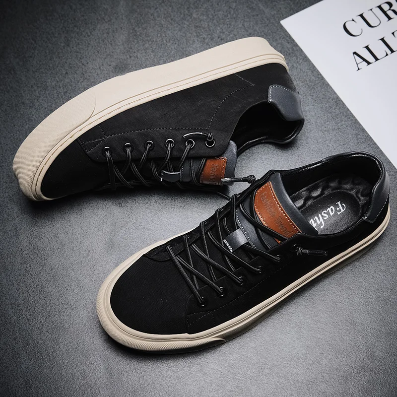 Мужские холщовые кроссовки Нескользящие повседневная обувь для ходьбы лето 2020 |