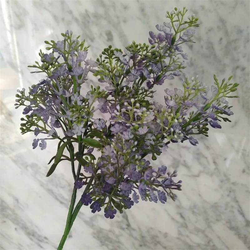 7 шт. поддельные короткой ножке в форме сиреневый (3 стеблей долларов США/шт) 18 9