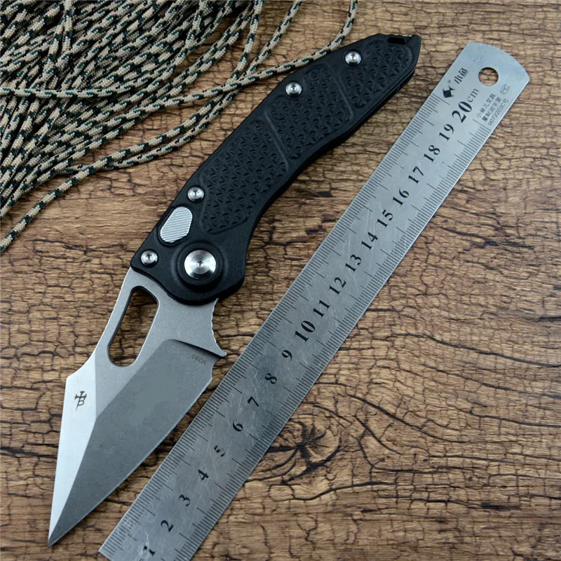 Y-START Stitch Folding Pocket Knife Stonewashed Blade Nylon 
