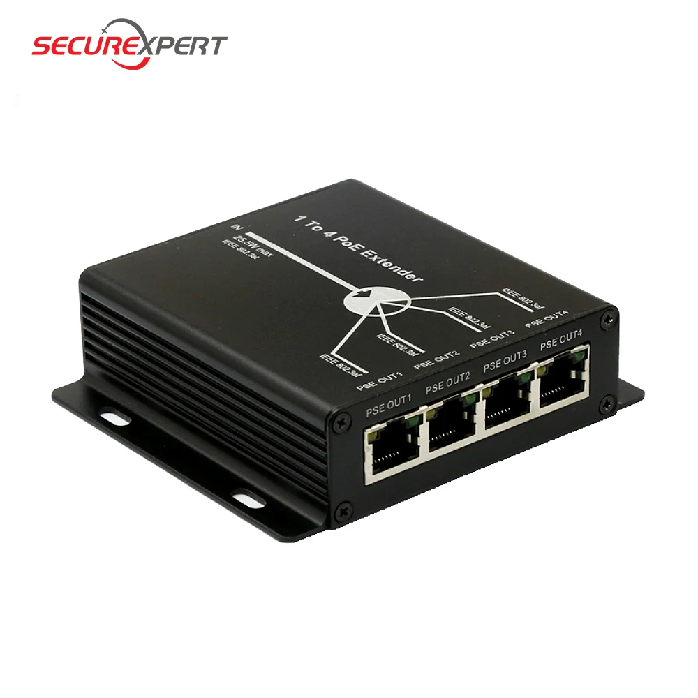 4 порта PoE удлинитель IEEE802.3af продлить 120 м трансмиссия для IP-камера 1 0 Гбит/с ip max |