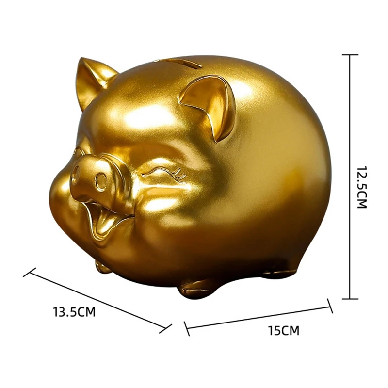 

Cute Piggy Bank Coins Fund Jar Money Boxes Resin Money Box Cash Savings Moneybox Pig Shaped Piggy Bank