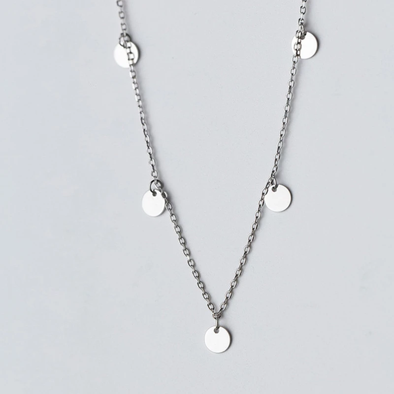 100% реальные 925 стерлингового серебра Круглый амулет изысканный ниспадающее