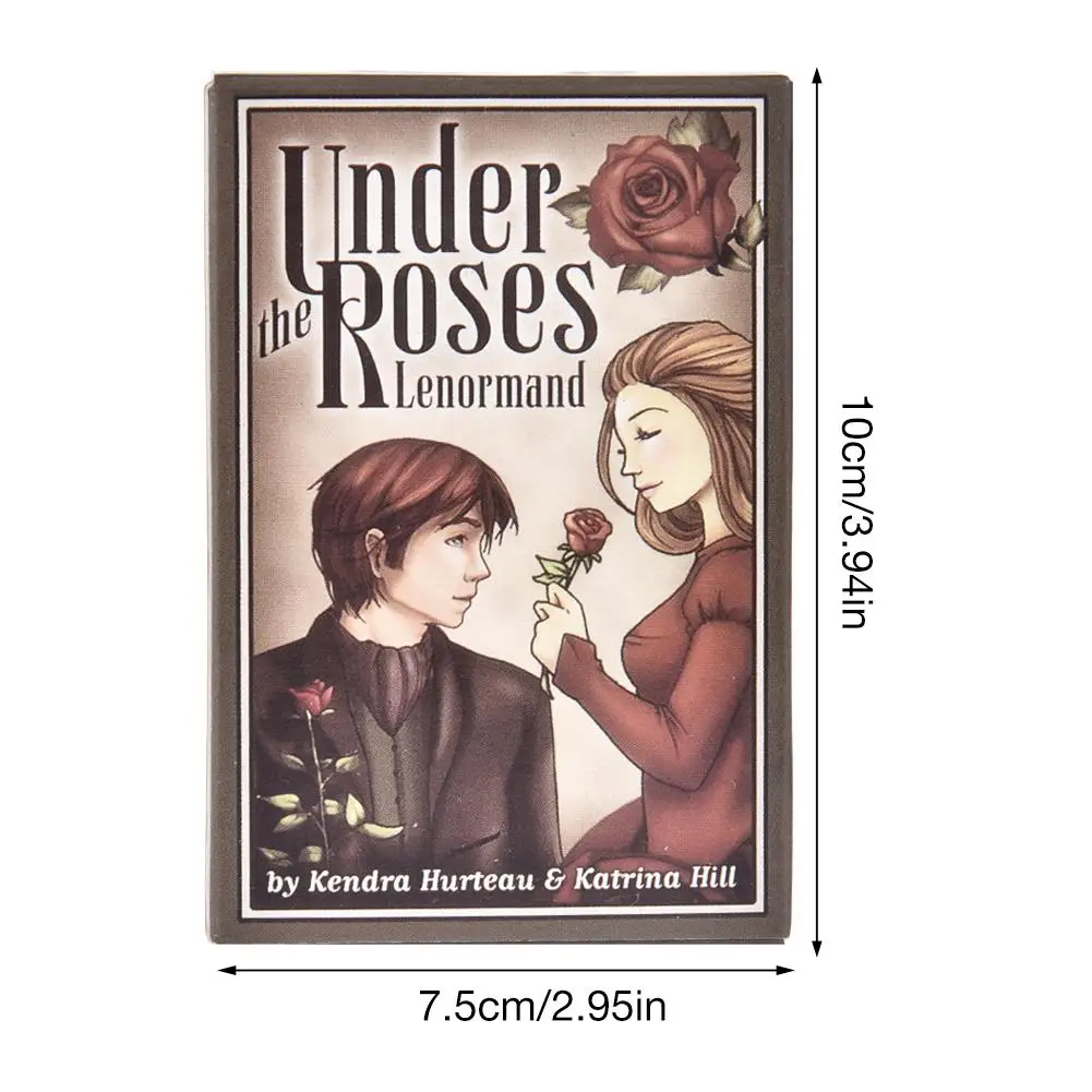 Под розами Lenormand 39 карты колода часы башня Kendra Hurteau любовь Oracle Таро игра игрушка