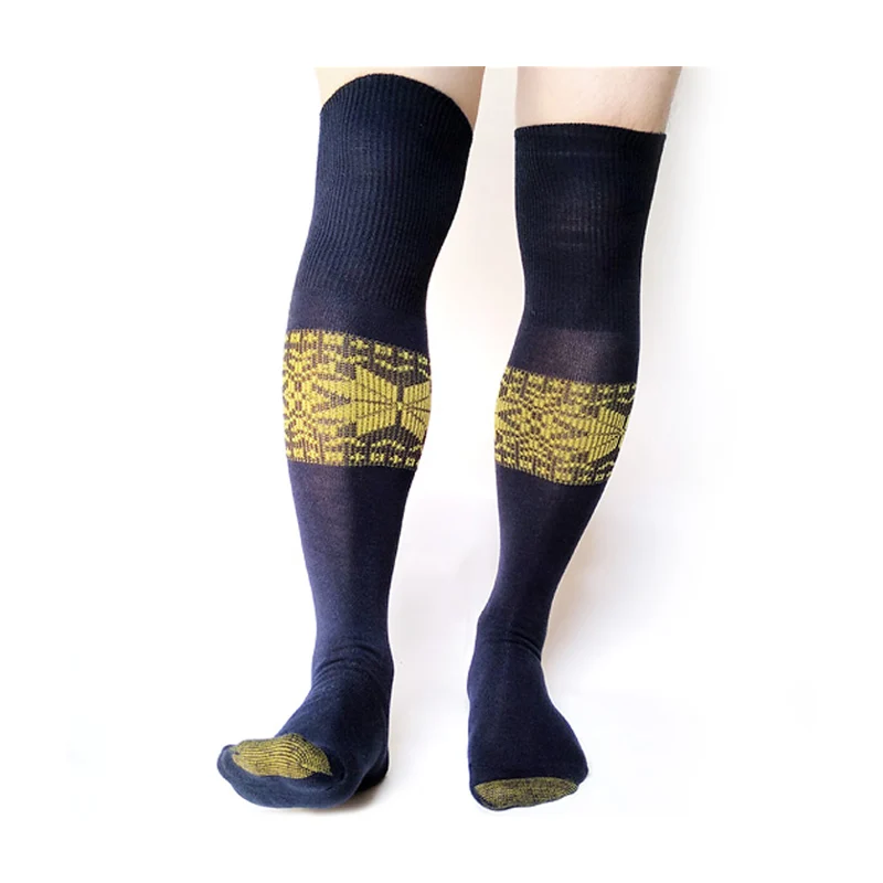 Мужские хлопковые носки выше колена высокое качество мужской официальный костюм