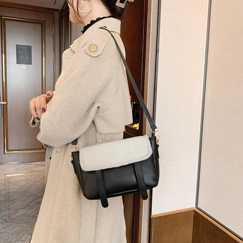 

PU Leather Crossbody Bags Small Splicing Ladies Summer Shoulder Handbags Female Simple Totes for Women 2020 Trend