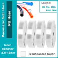 transparent soft hose 1meter 5102050m length silicone tube pneumatic dn46810121415 air actuator pipe