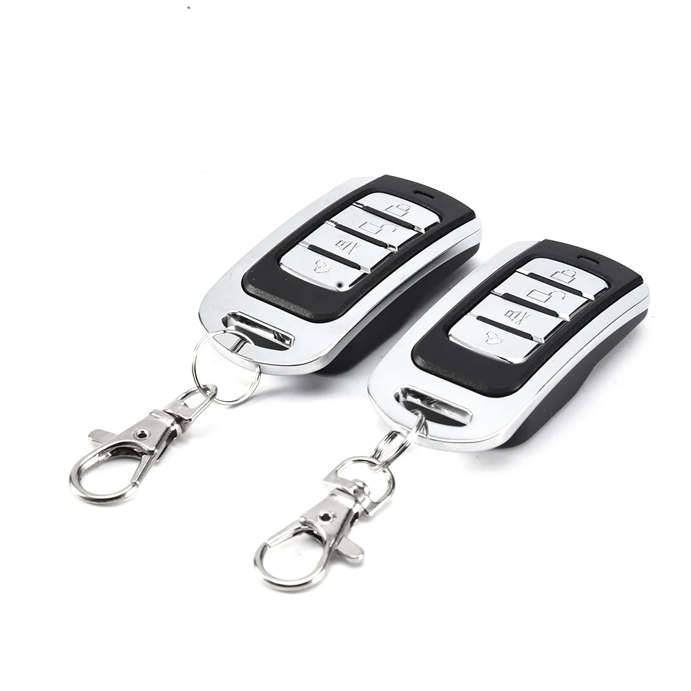 

2 Car Door Button Remote Central Locking Kit Control Keyless Trunk Opening Anti-theft Alarm System Tool Set Locking Vehicle 2021