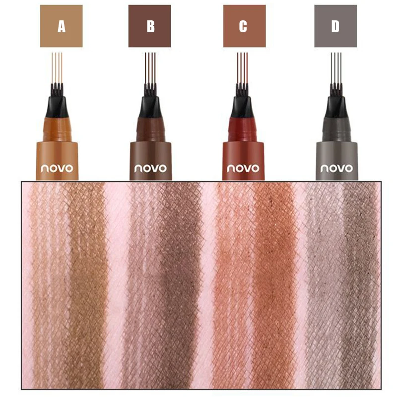 Карандаш для бровей с четырьмя наконечниками принадлежности макияжа