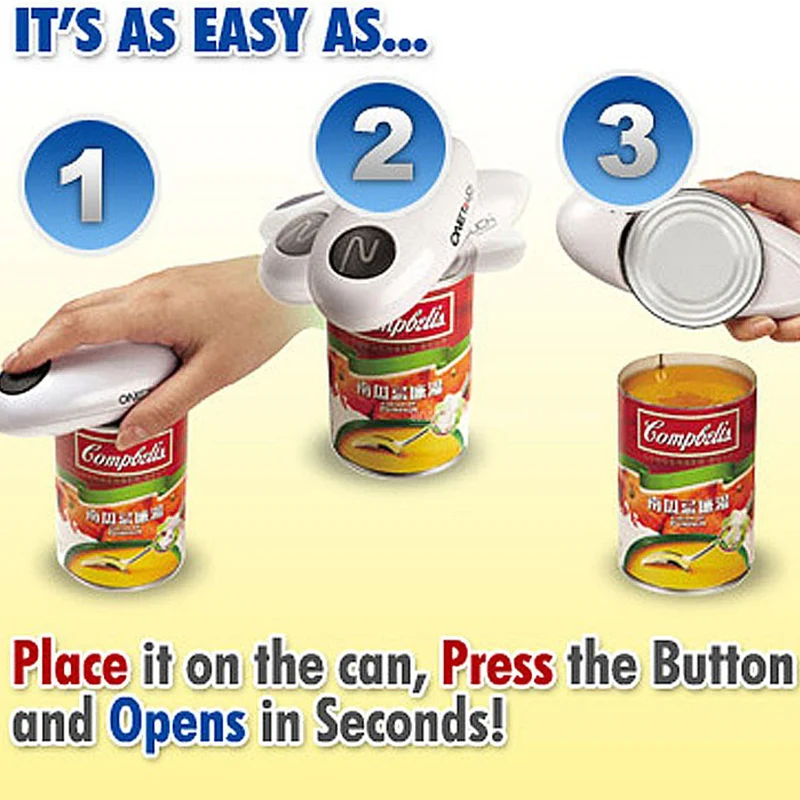Holaroom инновационная электрическая консервная открывалка One Touch открывалка для банок практичная консервная открывалка для бутылок автоматические открывалки для банок Кухонные гаджеты